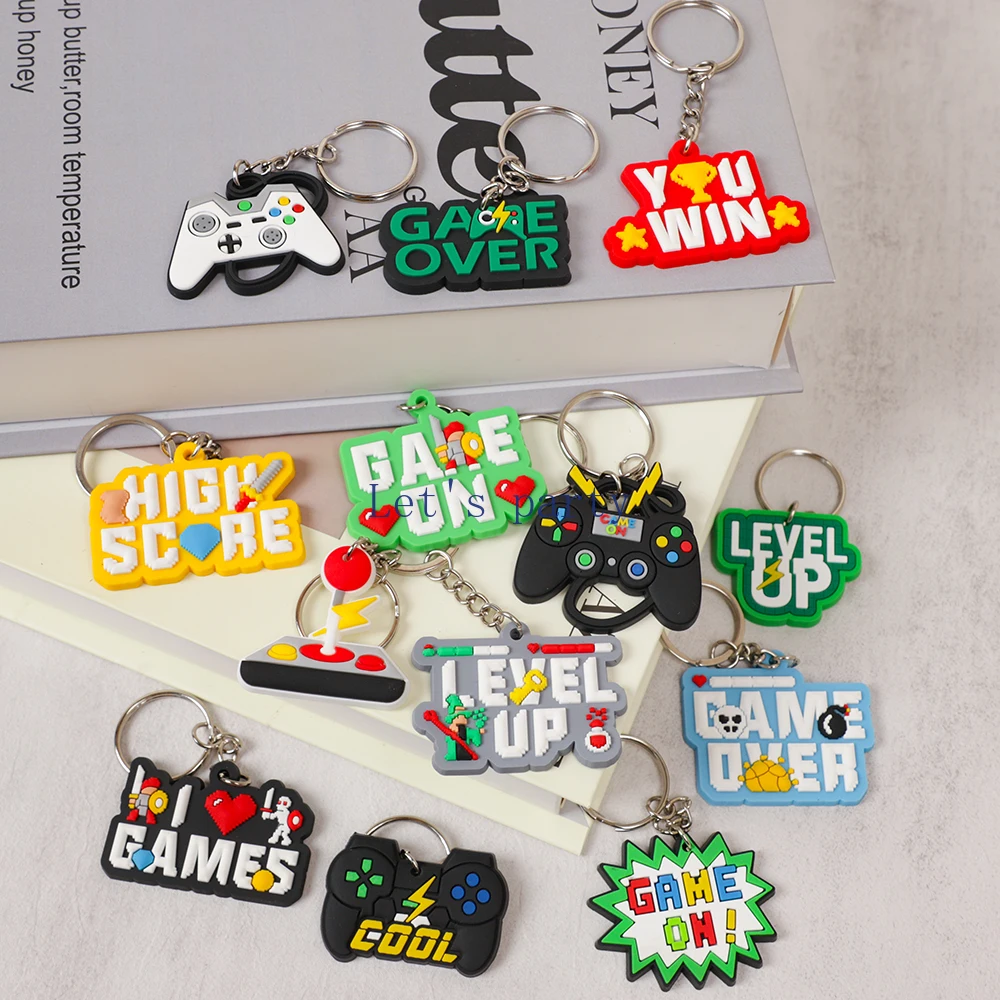 13Pcs Video Game on Theme PVC  - Gaming Console Keychain review and price